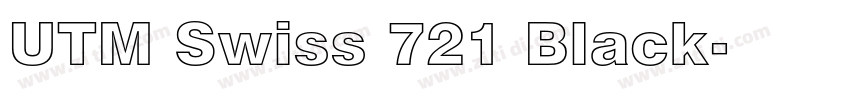 UTM Swiss 721 Black字体转换